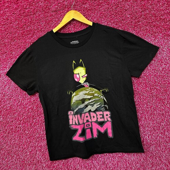 Invader Zim Global Alien Invasion Nickelodeon Crop Top L - Picture 3 of 4